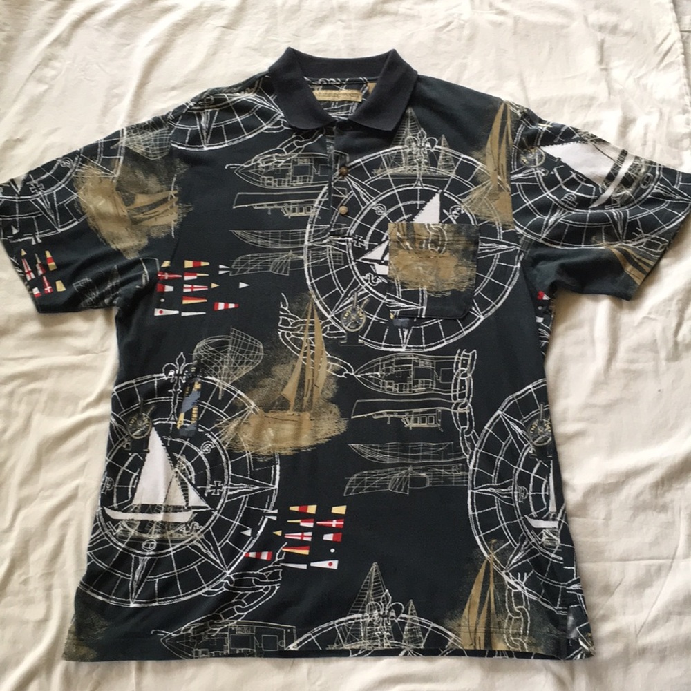 Munsingwear Polo S/S Nautical Theme Shirt